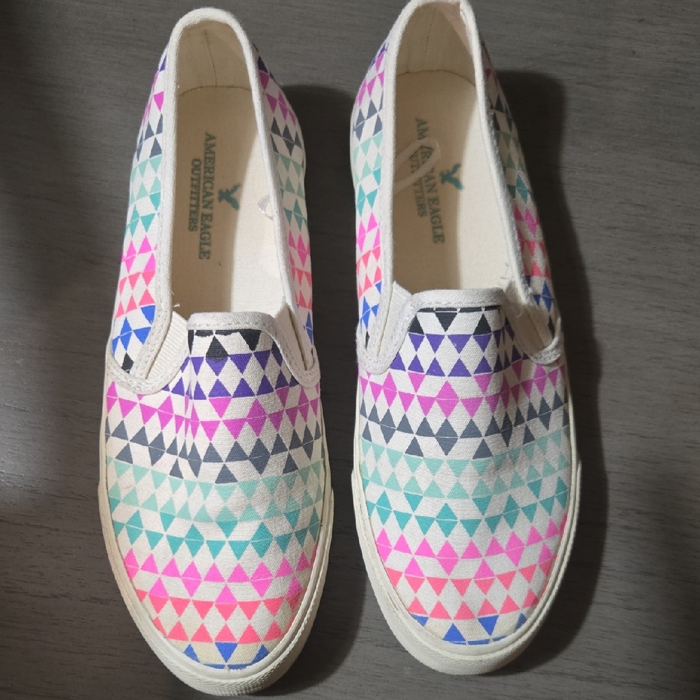 American Eagle Outfitters Multicolor Geometric Slip-On Shoes